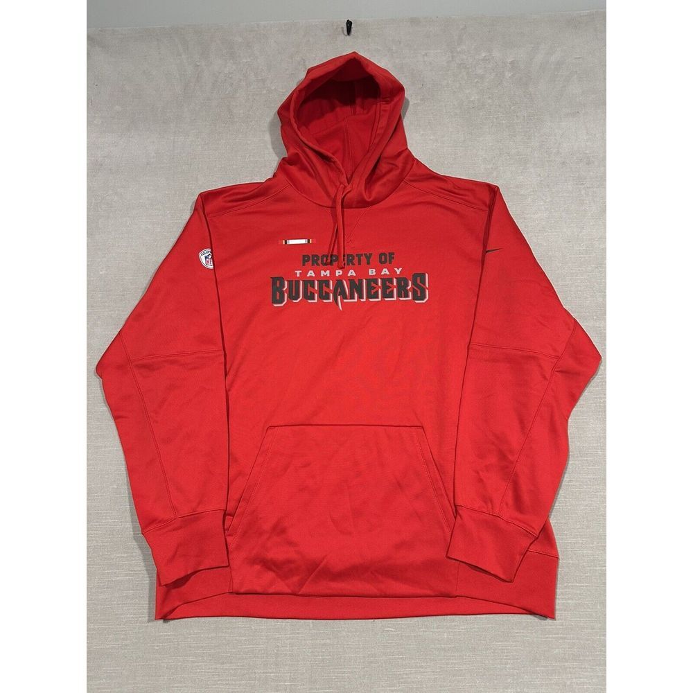 NWOT Mens‎ Tampa Bay Buccaneers Nike Dri Fit Training Hoodie Sweatshirt 3XL Red